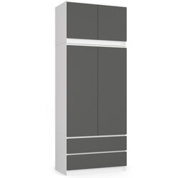 AKORD omara z omarom S90 2D 2SZ clp belo / sivo, (21713794) Cene