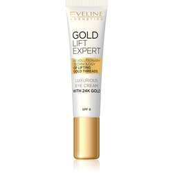 Eveline Cosmetics Gold Lift Expert luksuzna krema za područje oko očiju i očne kapke s 24-karatnim zlatom (SPF 8) 15 ml Cijene