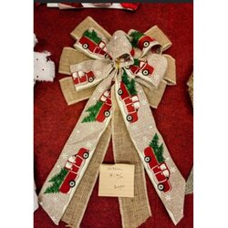  Deco bow, novogodišnja dekoracija, mašna, auto, 28 x 48 cm ( 715430 ) Cene
