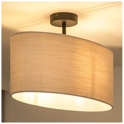  Duolla - Plafonski luster OVAL 1xE27/15W/230V siva Cene