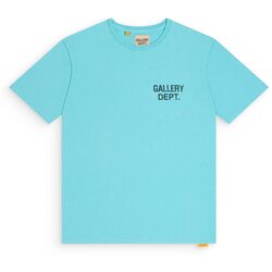 gallery dept Majice s kratkimi rokavi SOUVENIR TEE LIGHT TEAL Modra Cene