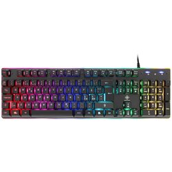 DELTACO GAMING Tipkovnica, 105 tipki, UK raspored, membranski prekidači, CRNA/RGB Cene