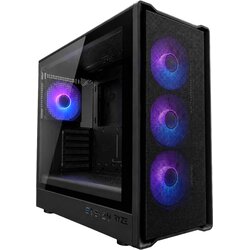 Ryze CHALLENGER CH500 Mesh 4F 4xARGB Fan ATX, Black Cene
