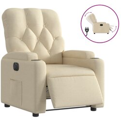 Maison Chic Električni naslanjač - Relax naslanjač krem tkanina, (22061513) Cene