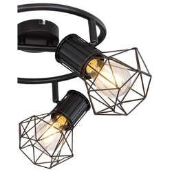 Merkury market Stropni reflektor Priska (40 W, Črne barve, E27) Cene