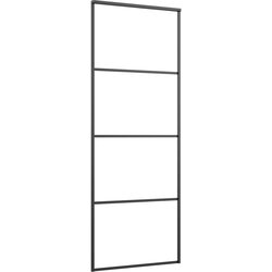  Klizna vrata od aluminija i stakla ESG 76 x 205 cm crna Cijene