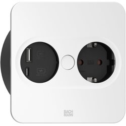 Boschmann 946.015 socket-outlet Type E + USB A + USB C Stainless steel Cene