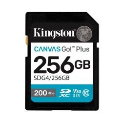 Kingston SD 256GB CanvasGoPlusSDXC, r/w:200/160MB/sDSLRs, mirrorless cameras, 4K video Cijene