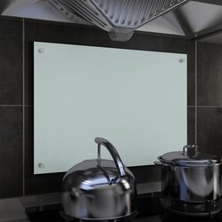 vidaXL kuhinjska zaštita od prskanja bijela 70 x 50 cm kaljeno staklo Cijene