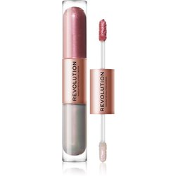 Makeup Revolution Double Up tekuće sjenilo za oči 2 u 1 nijansa Opulence Light Pink 2x2,2 ml Cijene