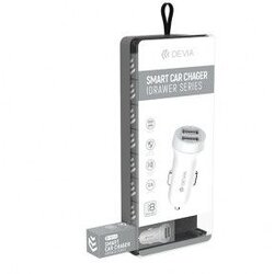 DEVIA Auto adapter IDRAWER Dual USB 3.1A bela Cene