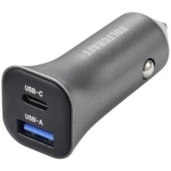 Voltcraft CPS-38W/ 2 VC-RA381 VC-13990870 USB punjač osobno vozilo Izlazna struja maks. 3 A 2 x USB-A, ženski konektor USB-C® Cijene