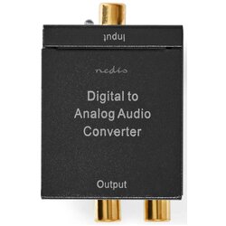 Nedis ACON2510BK Digital Audio Converter, 1-way, Audio, video, 1x Digital RCA,1x TosLink,output:1x 2xRCA Cene