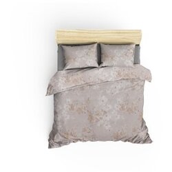 Pearl Home brownbeigesalmon ranforce double quilt cover set Cene