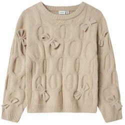 name it pulover DR 13247503 NKFOLIVIA LS KNIT Ž bež 134/140 Cijene