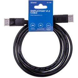 Savio CL-136 DisplayPort cable 2 m Black Cene