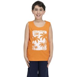 Leone 1947 Majice brez rokavov Boy Tank + Bermuda Beach Oranžna Cene