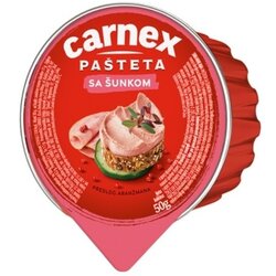 Carnex pašteta sa šunkom 50g Cene