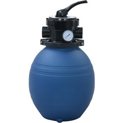  Pješčani filtar za bazen s ventilom s 4 položaja plavi 300 mm Cijene