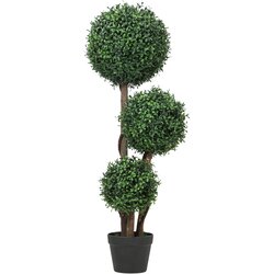 HOMCOM umetna rastlina plastika, les Ø30 x 100V cm zeleno, (5000242168) Cene