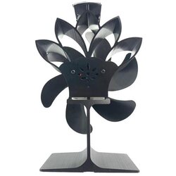 INF Ventilator za peč Ventilator na toplotni pogon Nizka raven hrupa, 6 lopatic Black, (21543834) Cene