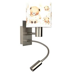 Brilagi LED fleksibilna lampa BOBO 1xE27/25W/230V + LED/3W m. hrom/bela/medvedići Cene