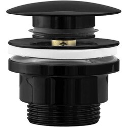 Rea Čep za umivaonik univerzalni klik-klak Brushed BLACK METALIC Cijene