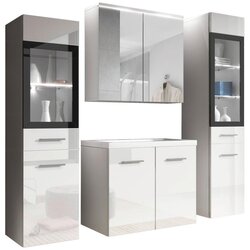 P & B kopalnica madrit, bela, visoki sijaj, led, 5-Delno Cene