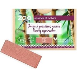 Zao refill rectangle eye shadow - 132 peach pink Cene