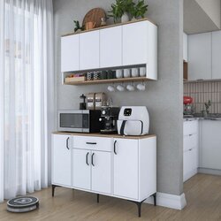 Hanah home JE203 - 3822 WalnutWhite Coffee Stand Cene