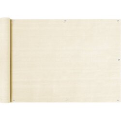 Balkonski zastor krem 75 x 400 cm HDPE Cene