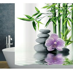 Diaqua Tekstilna kopalniška zavesa Spa (Š x V: 120 x 200 cm, Večbarvna) Cene