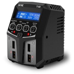 SkyRC T100 punjač baterija za modele 5.0 A olovni, lifepo, lihv, litijev-ionski, litijev-polimerski, nikalj-kadmijev, nikalj-metal-hidridni vremensko isključivanje, grafički prikaz Cene