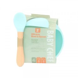 BABY CHEF set činija sa kašikom, plavi Cene
