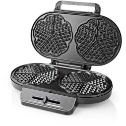Nedis Waffle Maker | 2 x 5 heart shaped waffles Cene