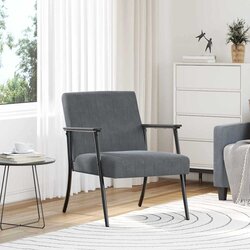 vidaXL fotelj Temno siva 59 x 75 x 78 cm Žamet Cene
