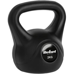 Rebel ACTIVE Bitumenski kettlebell teg crni girja 2kg RBA-2311 Cene