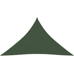 vidaXL Senčno jadro 160 g/m² temno zeleno 3,5x3,5x4,9 m HDPE, (20702673) Cene