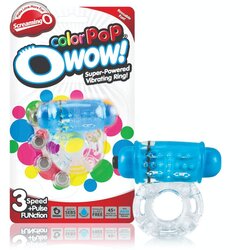 ScreamingO Screaming Color Pop - vibrirajući prsten za penis (prozirno-plavi) Cene