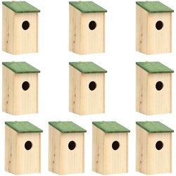  Kućice za ptice 10 kom od masivne jelovine 12 x 12 x 22 cm Cijene