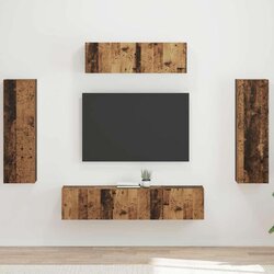 3 TV omarica 5 pcs Star les - - Rjava - 65.4 - 31 x 29,5 x 100 cm - 2025-vidaXL-Uvoz_2 Cene