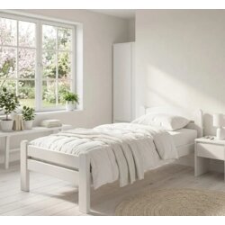 Mebela Krevet samac DP Masiv, 80x190 cm, Beli Cene