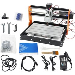 RATTMMOTOR CNC usmerjevalnik z laserjem za graviranje, nastavljive moči, uporabniku prijazen GRBL nadzor, 3018 Pro standard, z 10W laserjem, (5000160065) Cene
