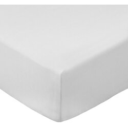 Bianca Bijela plahta s gumom od pamučnog perkala 90x190 cm Cotton Percale – Cene