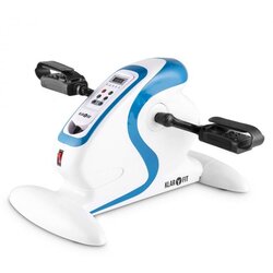 Klarfit Cycloony Mini Bike, kolo za vadbo, motor, 120 kg, daljinski upravljalnik, bela/modra Cene