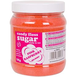 GSG24 Roza obarvan sladkor za sladko vato z okusom maline 1kg, (21831462) Cene
