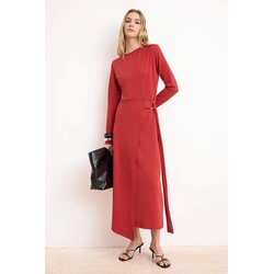 Trendyol Modest Ženska haljina Tctss26Eb00054, Crvena Cene