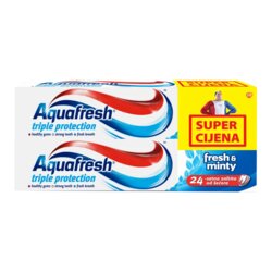 Aquafresh pasta za zube fresh minty 2x100ml, duopack XXL Cene
