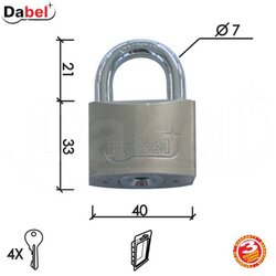 Dabel katanac KA2034 Nikl 40&#215;33/21/fi7mm 4K DBP1 0106121 Cene