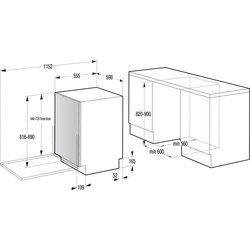Gorenje popolnoma vgradni pomivalni stroj GV642D65 Cene